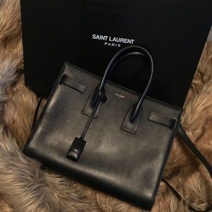 Saint Laurent Calfskin Large Sac De Jour Carryall